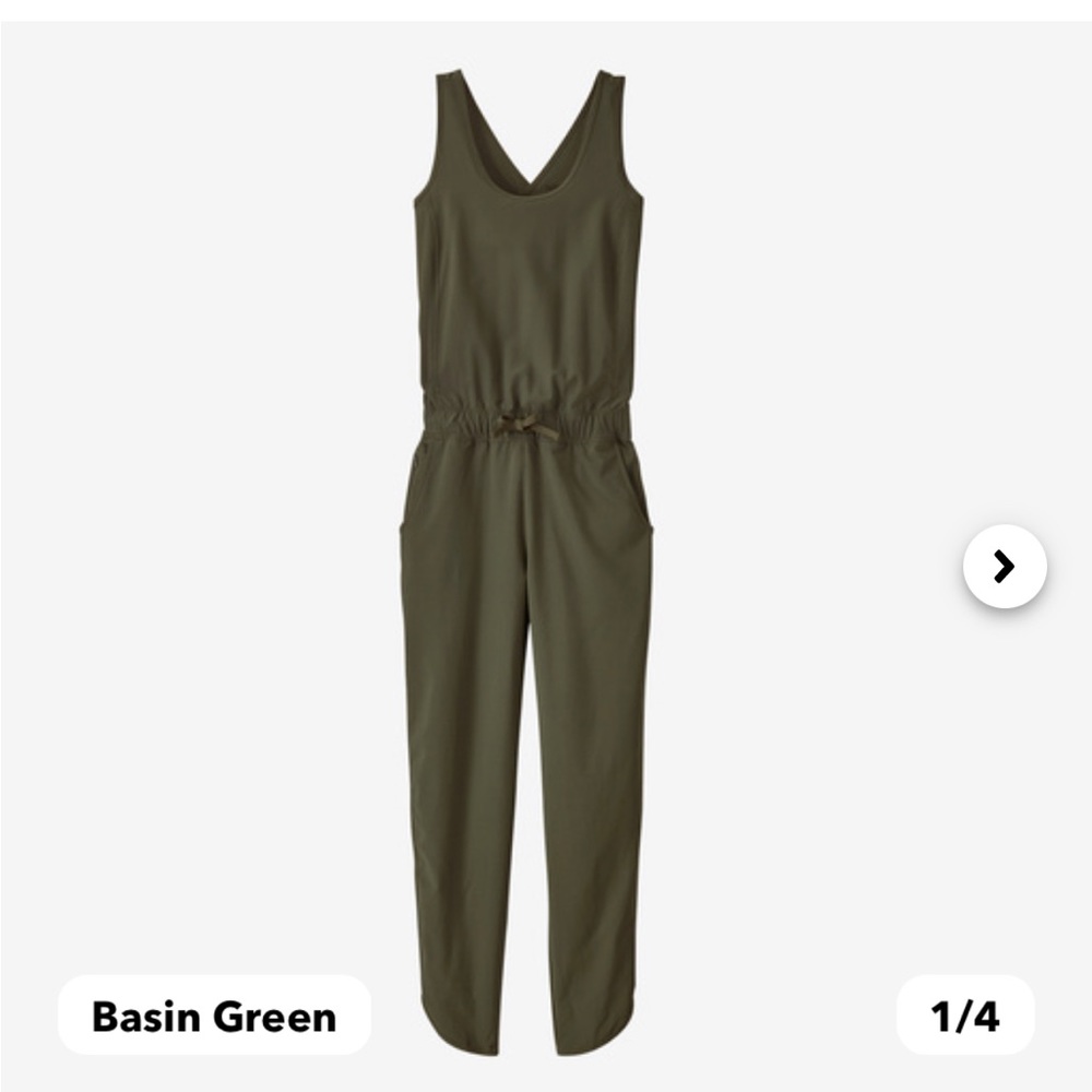 Patagonia Fleetwith Romper Basin Green Women’s M NWT